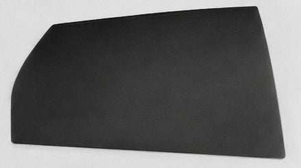The custom-fit screen: a dark sheet in the shape of a rear side window